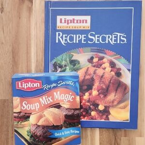 Set Of TWO Vintage Lipton Soup Mix Cookbooks